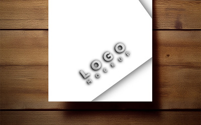 Papier-Mockup | Geprägtes Logo-Mockup