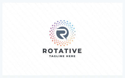 Rotative Letter R Pro Logo