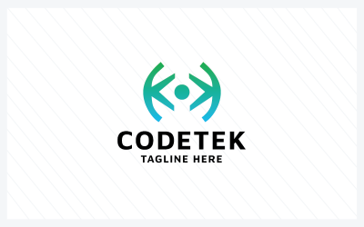 Шаблон логотипа Code Tek Pro