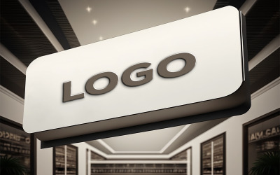 Shopping mall Billbord Mockup | Logo Mockup | Sign Logo Mockup