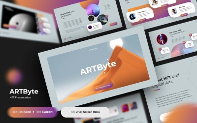Artbyte - Шаблон Keynote NFT