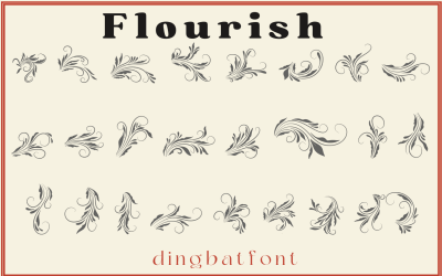 Flourish - Dingbat - Fonte