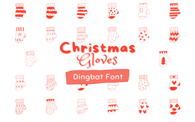 Jul - Handskar - Dingbat - Font