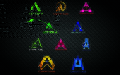 Шаблон логотипа Letter A для всех компаний и брендов