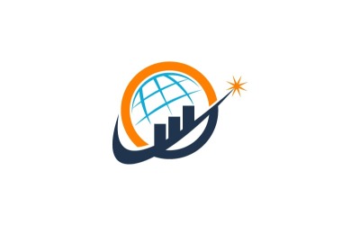 Аннотация дизайна логотипа мира службы успеха бизнеса