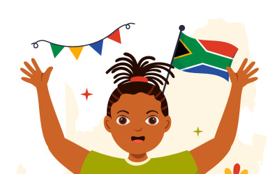 12 Happy Heritage Day Sydafrika Illustration