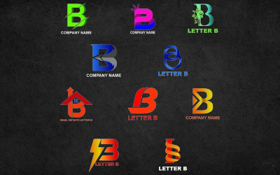 Letter B-logosjabloon voor alle bedrijven en merken