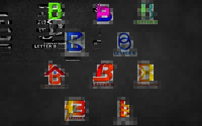 Szablon Logo litery B dla wszystkich firm i marek