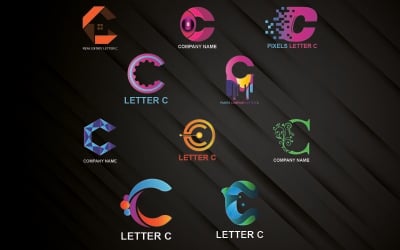 Szablon Logo litery C dla wszystkich firm i marek