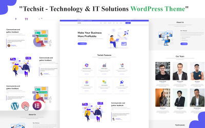 Techsit - Teknoloji ve Ajans Bilişim Wordpress Teması
