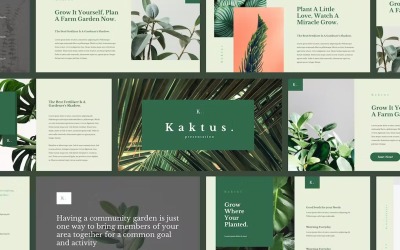 Kaktus - elegancki szablon Powerpoint