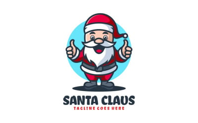 Santa Claus Mascot Cartoon Logo 1