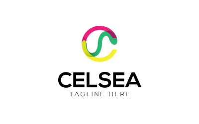 Plantilla de logotipo Celsea colorido