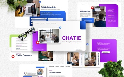 Chatie - Spotkanie online Szablony Googleslide