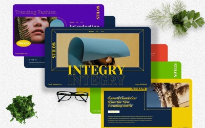 Integry - Plantilla de PowerPoint creativa de moda