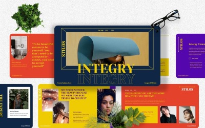 Integry - 时尚创意主题演讲模板