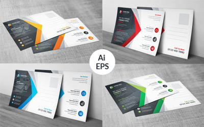 Vorlage für Geschäftspostkarten