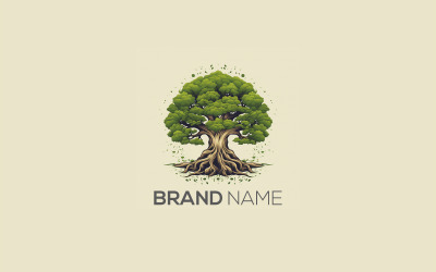 Логотип органического дерева | Логотип креативного дерева