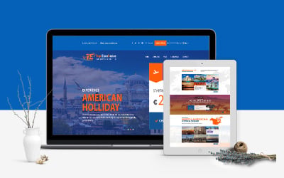 Plantilla de sitio web -Agencia de viajes