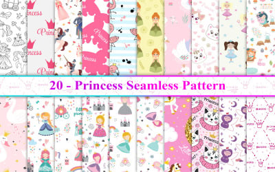 Princess Seamless Pattern, Princess Pattern