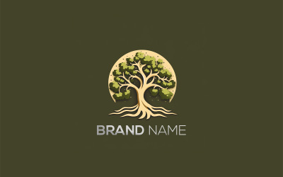 Trädlogotyp | Naturlig logotypdesign