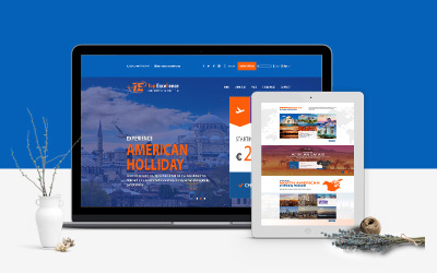 Website-Vorlage – Reisebüro