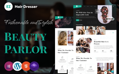 EZ Hair Dreeser - Kappers versterken met een stijlvol WordPress-thema om uw bedrijf online te brengen