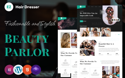 EZ Hair Dreeser - 为美发师提供时尚的 WordPress 主题，让您的业务在线化