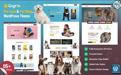 Gogrin - 宠物护理和宠物店 WordPress 主题