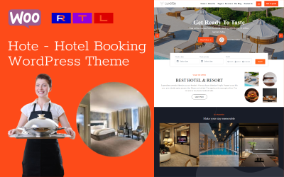 Hote - тема WordPress для бронювання готелів