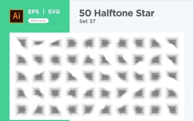 Stjärnor formar halvtonsbakgrund 50-37