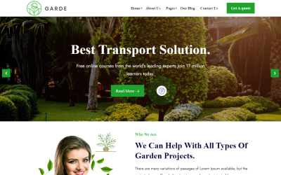 Garde - Landskapsarkitektur och trädgårdsskötsel WordPress-tema