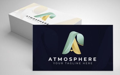 Atmosphere Lettre A Logotipo moderno Plantillas de arte creativo