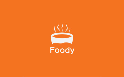 Еда - Креативный шаблон логотипа