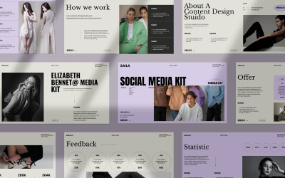 Social Media Kit PowerPoint-presentatie