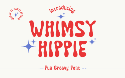 Whimsy Hippie - Roligt Groovy Font