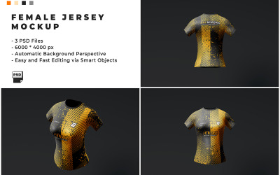 Modello mockup Jersey femminile