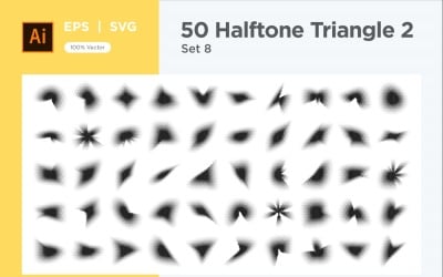 Triangle shape halftone background V2-50-8