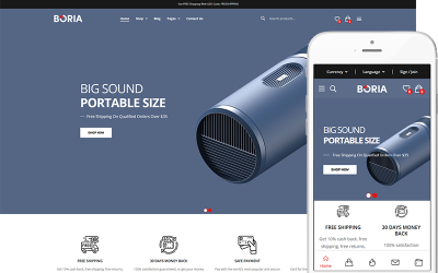 Boria - Лучшая тема для магазина электроники WooCommerce Theme