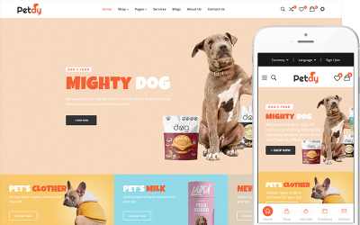 Petdy – Theme für Haustiere und Tierärzte WooCommerce Theme
