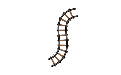 Tren yolu logo simge vektör şablonu logo v16