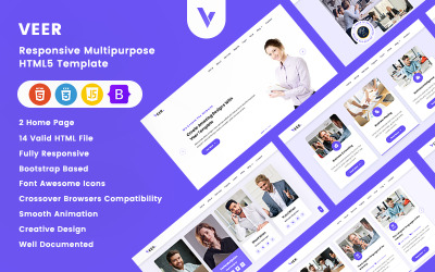 Veer – responzivní víceúčelová HTML5 šablona