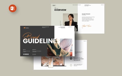 Markenrichtlinien PowerPoint-Layout-Präsentationsvorlage