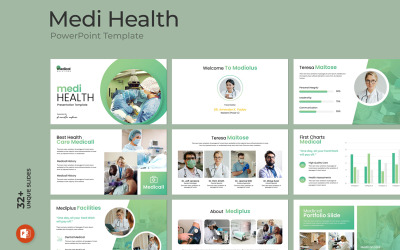 Szablon prezentacji Medi Health PowerPoint