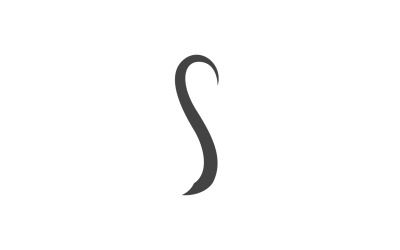 Business letter s initial logo v6
