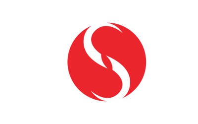 Business letter s initial logo v7