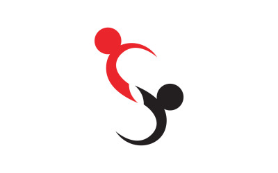 Family care health people and team business success logo v17