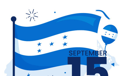 13 Honduras självständighetsdag Illustration