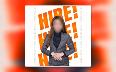 Anställa sociala medier reklam Eps-annonser banner mall