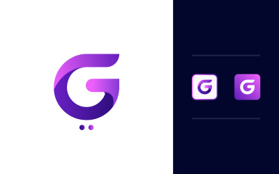 Branding Vector G logó illusztráció tervezés